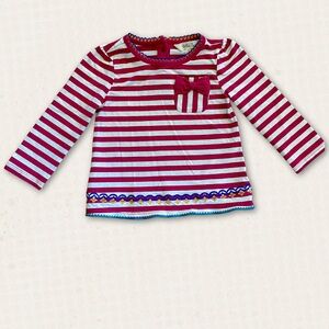 Matilda Jane Striped Long Sleeve Shirt with Bow